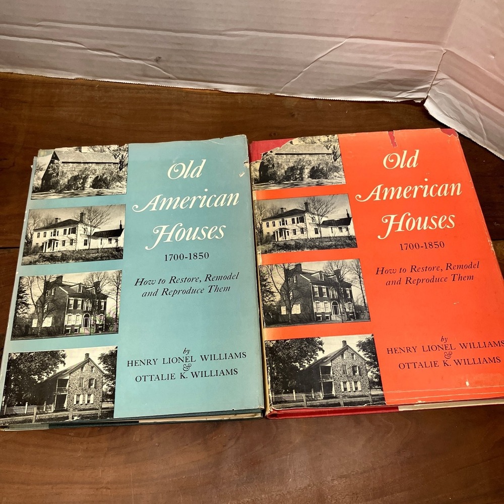 Old American Houses 1700-1850 Williams Architecture Restoration Bonanza 1957